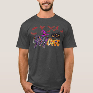 Love Mom Pumpkin Witch Halloween T-Shirt