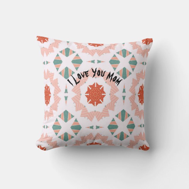 Love Mom Unique Luxury Living Throw Psillow Throw Pillow (Front)