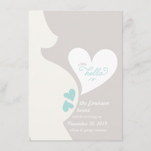 Love Mommy's Tummy Twins Pregnancy Announcement