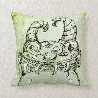 Love Monster Sketch Throw Pillow
