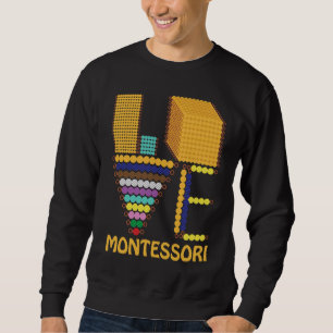 Love Montessori Teacher Education Back To School K Sweatshirt