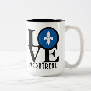 LOVE Montreal 15oz Two-Tone Coffee Mug