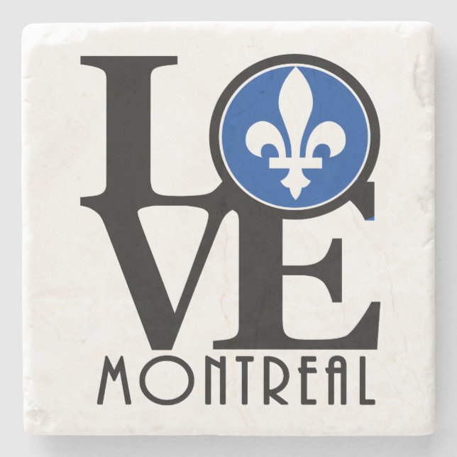 LOVE Montreal Stone Coaster (Front)