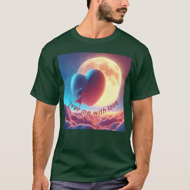 Love moon retro T-Shirt (Front)
