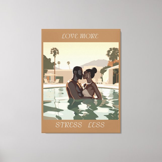 LOVE MORE DESIGN #1 CANVAS PRINT (Front)