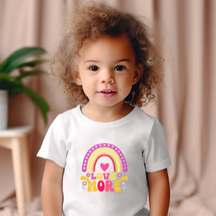 Love More rainbow colourful Toddler T-shirt