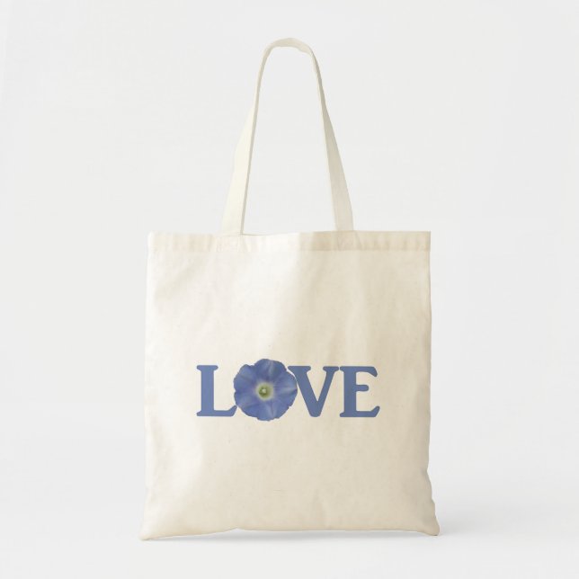 Love Morning Glory Tote Bag (Front)