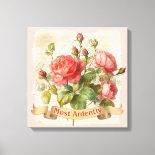 LOVE - Most Ardently - Mr Darcy Canvas Print