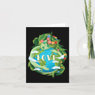 Love Mother Earth Day Save Our Planet Environment Card