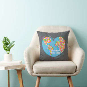 Love Mother Earth There Is No Planet B Throw Pillow