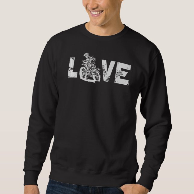 Love Motorcycle   Sweatshirt (Front)