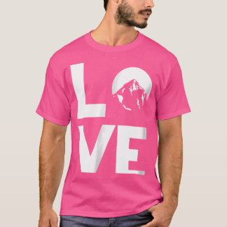 Love Mountains Hiking Camping Skiing  Active T-Shirt