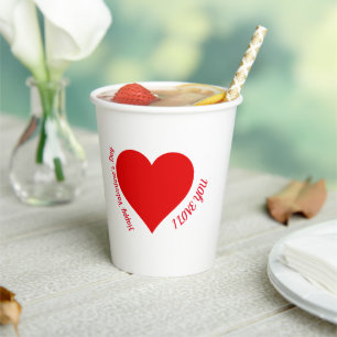 Love Mug Paper Cups
