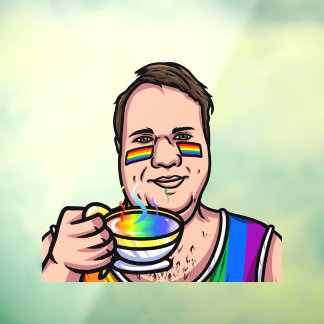 Love Mug Window Cling