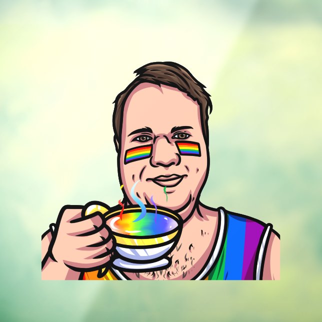 Love Mug Window Cling (Sheet 3)