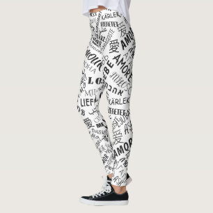 LOVE - Multi Language - Customizable International Leggings
