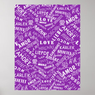 LOVE - Multi Language - Customizable International Poster