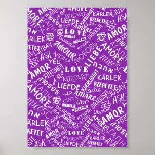 LOVE - Multi Language - Customizable International Poster