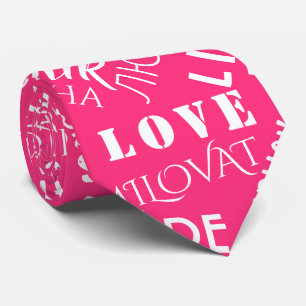 LOVE - Multi Language - Customizable International Tie