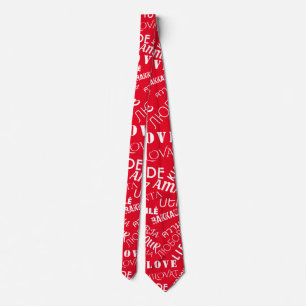 LOVE - Multi Language - Customizable International Tie