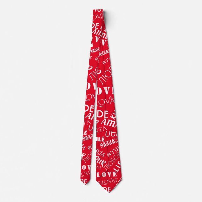 LOVE - Multi Language - Customizable International Tie (Back)