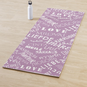 LOVE - Multi Language - Customizable International Yoga Mat