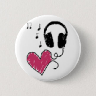 Love music 2 inch round button