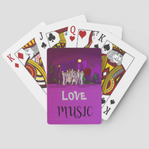 Love Music Playing Cards