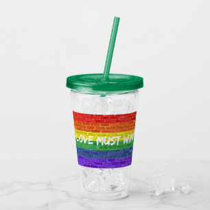 Love Must Win Acrylic Tumbler