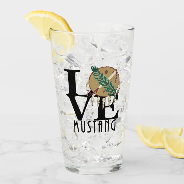 LOVE Mustang Oklahoma Glass (Front Ice)