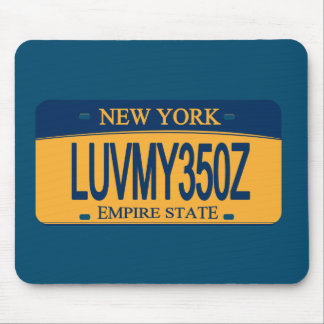 Love My 350Z NY License Plate Mouse Pad