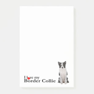 Love My Border Collie Post-It Notes