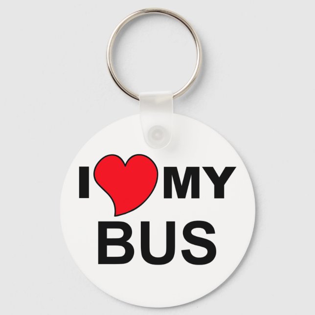 Love My Bus Keychain (Front)