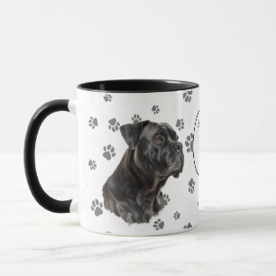 Love My Cane Corso Dog Pawprint Mug