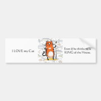 Love My Cat Bumper Sticker