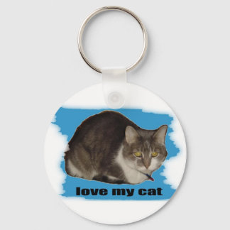 LOVE MY CAT KEYCHAIN