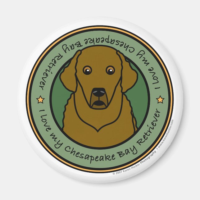 Love My Chesapeake Magnet (Front)