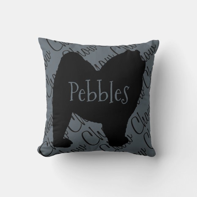 Love My Chow Chow Chien Coussin (Recto)