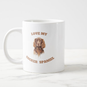 Love My Cocker Spaniel Large Coffee Mug
