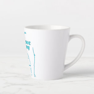 LOVE MY CUTE AQUA PET CAT LATTE MUG