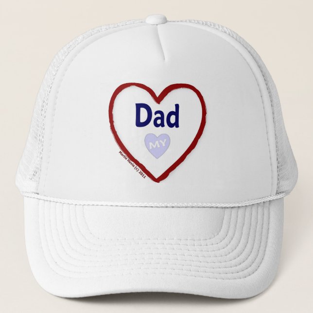 Love My Dad Trucker Hat (Front)