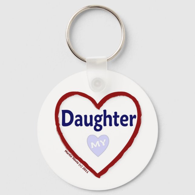 Love My Daughter Keychain (Front)