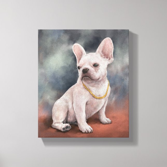 Love my dog canvas print (Front)
