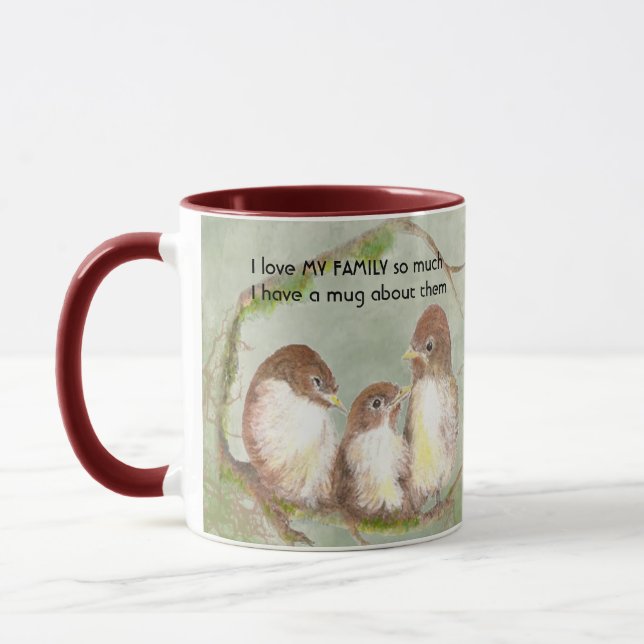 Love MY FAMILY so much I Fun Quote Mug (Left)