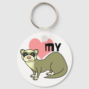 Love My Ferret Keychain