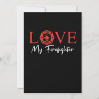 Love My Firefighter Fireman Wife Girlfriend Couple