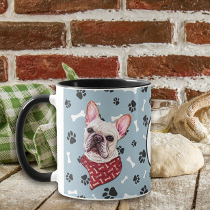 Love My French Bulldog Pawprint Mug