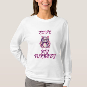 Love My Furbaby Adorable Pet Parent Design T-Shirt