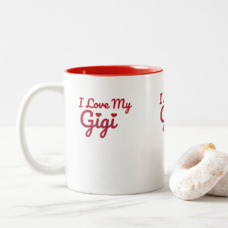 Love My Gigi Two-Tone Mug – Sweet Grandma Gift