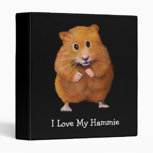 LOVE MY HAMSTER: BINDER: ART BINDER